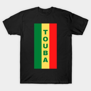 Touba City in Senegalese Flag Colors Vertical T-Shirt